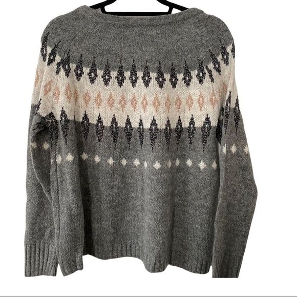 NWT Culture Wool Blend Knit Long Sleeve Sweater Size Small Grey - Picture 3 of 8